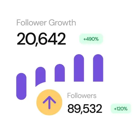 illustration of grow followers image